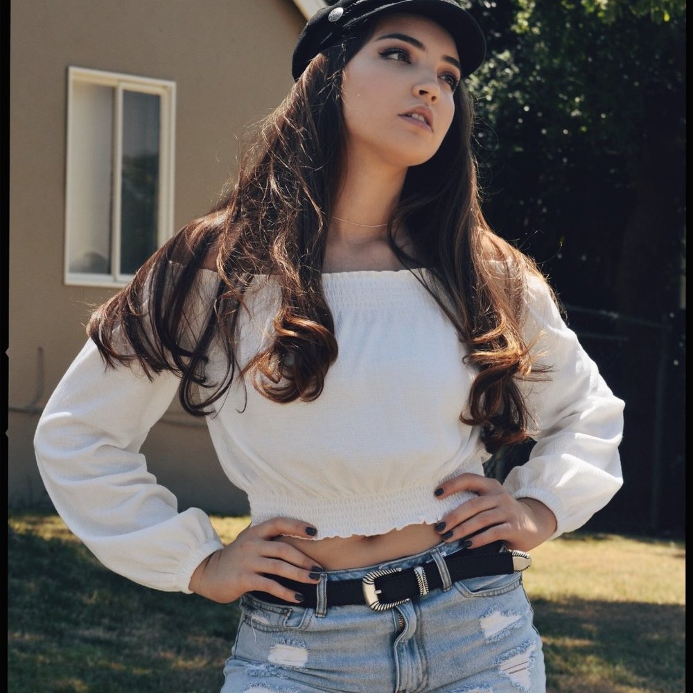 Divided Off-the-Shoulder Top